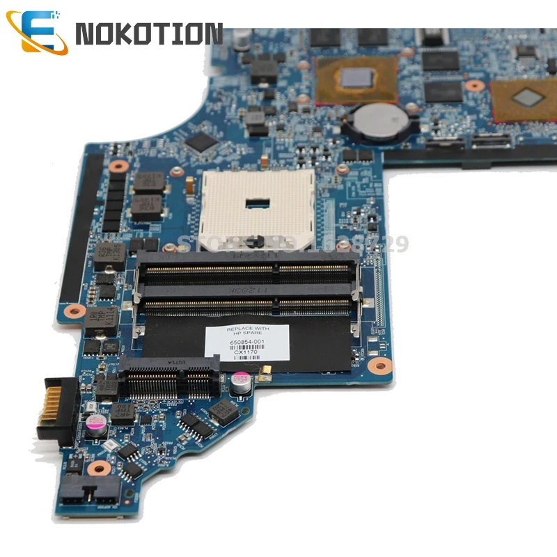 NOKOTION 650854 001 665284 665281 для HP Pavilion DV6 6000 серия материнская плата ноутбука гнездо FS1 DDR3 с