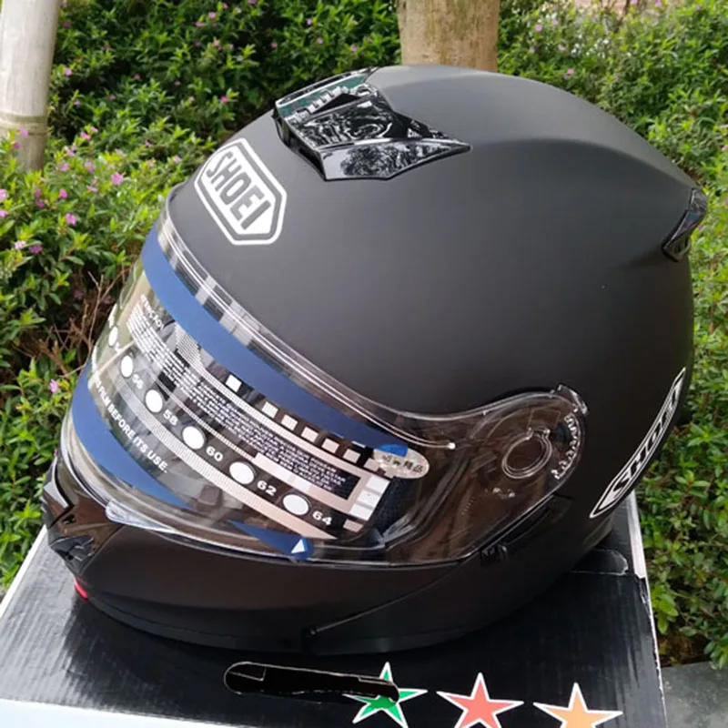 

ECE Approved Dual Lens Motocross Flip Up Motorcycle Helmet Motorbike Modular Black Helmet Crash Full Face Helmets Casco