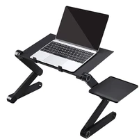 laptop table stand with adjustable folding ergonomic design stand notebook desk for netbook or tablet with mouse pad