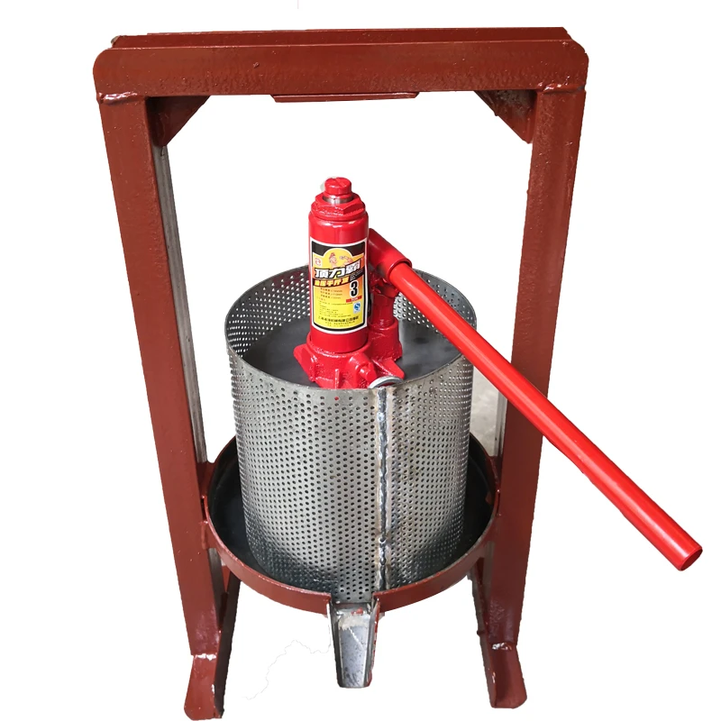 

3T/10T Manual Hydraulic Squeezer Carbon Steel Honey Blueberry Presser Mulberry Grape Vegatable Presser Juicer