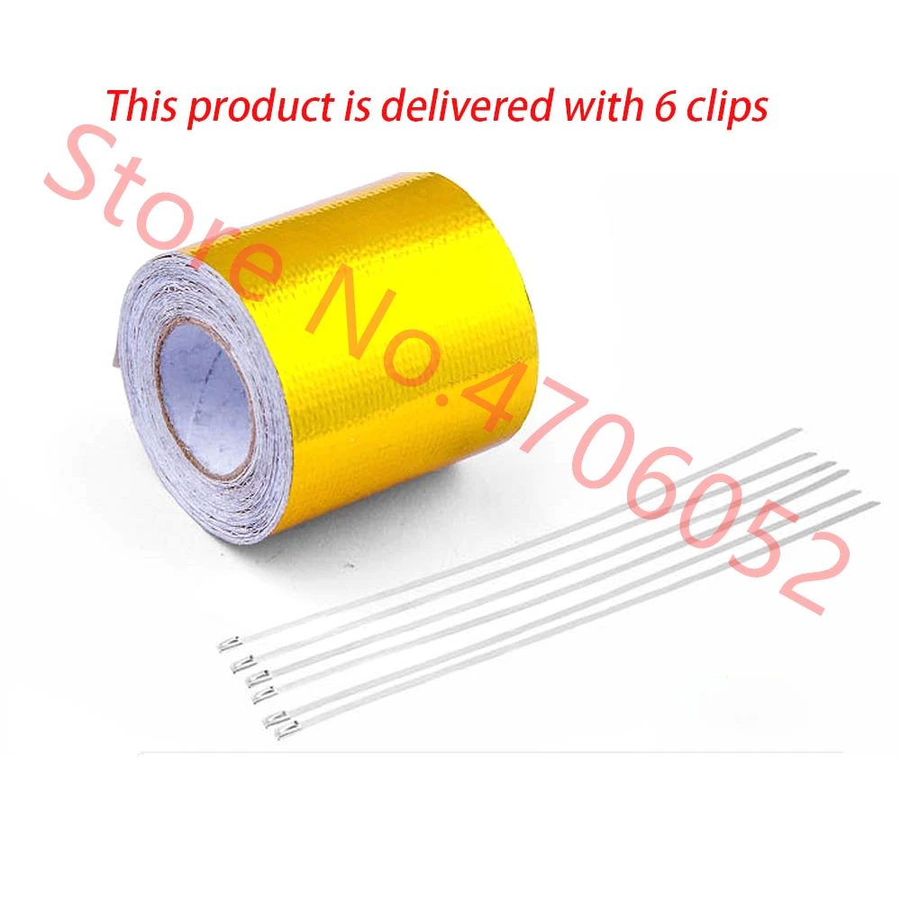 Отражающая Золотая Тепловая лента воздухозаборник отражающая теплоизоляция