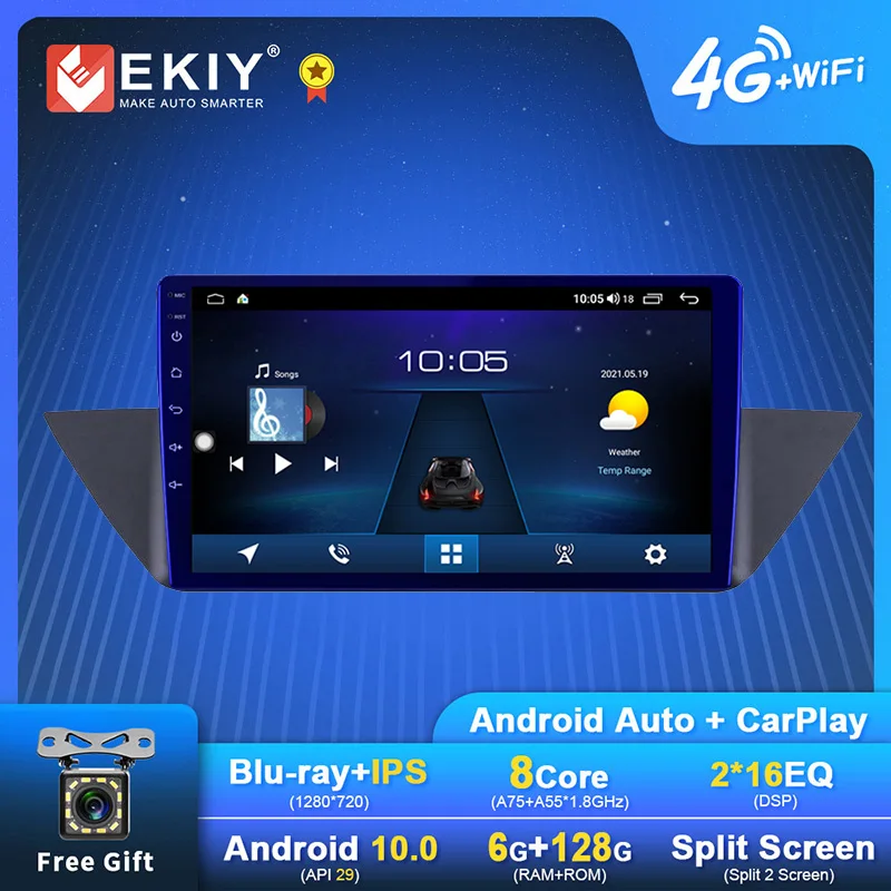 

EKIY Android Car Radio For BMW X1 E84 2009 - 2012 Navigation GPS 1280*720 IPS DSP Carplay Multimedia Player Auto Stereo HU DVD