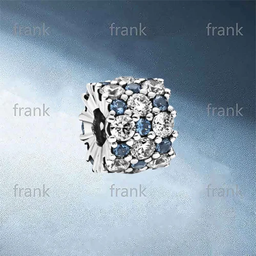 

798487C02 Blue & Clear Sparkle Charm