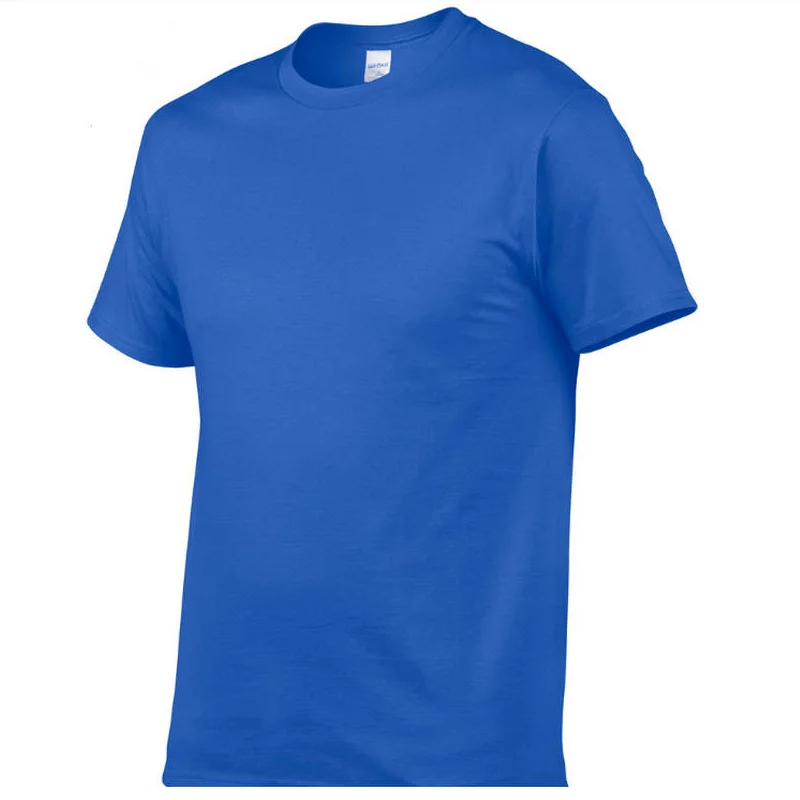 

Brand Hot Sale Men's Summer 100% Cotton T-Shirt Men Casual Short Sleeve O-Neck T Shirt Comfortable Solid Color Tops Tees