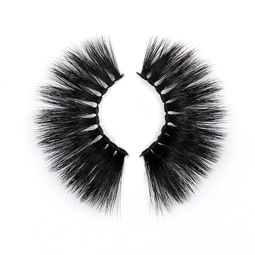25 Pairs G19 AMAOLASH 25 пар/лот ресницы 25 мм норковые ресницы большие перекрещивающиеся густые пушистые 3D норковые ресницы безжалостные Мягкие Накладные ресницы - Цвет: 25 Pairs G19