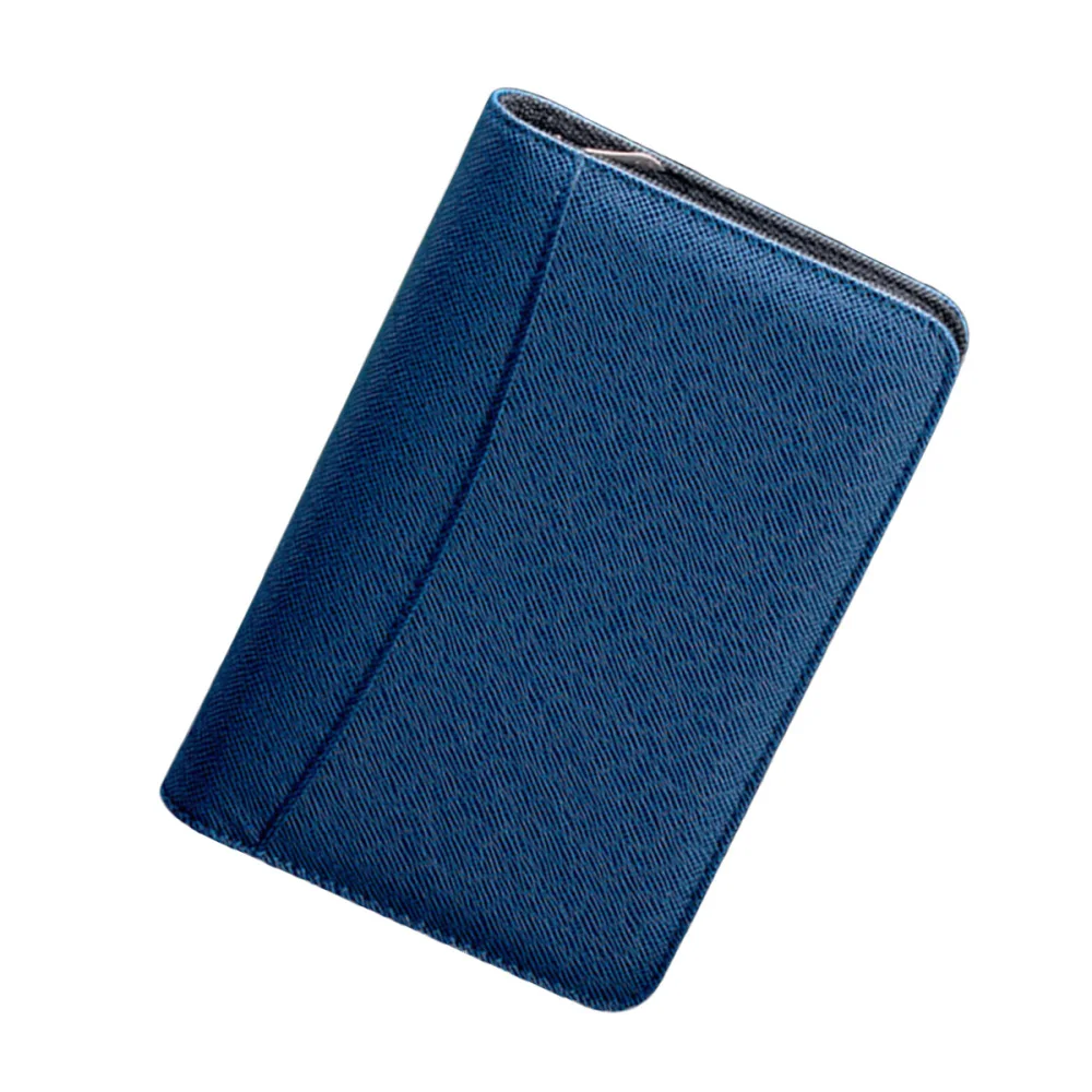 

PU Leather Cover A6 Zipper Notebook Loose-Leaf Business Notepad With Calculator (Royal Blue)
