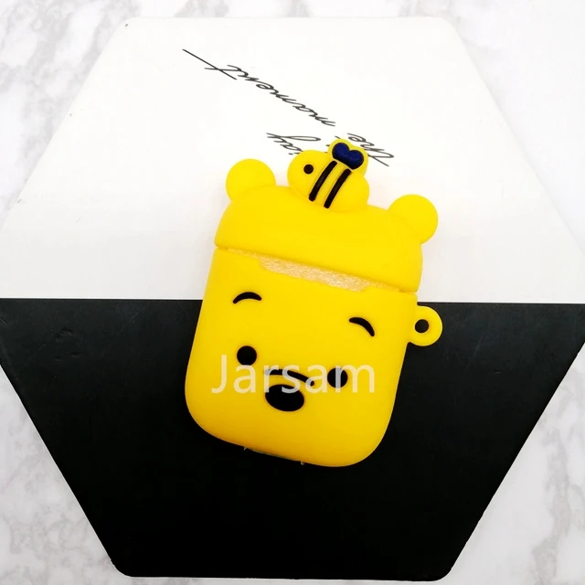Winnia Для AirPods чехол с милым 3D рисунком из мультфильма чехол для наушников для Apple Airpods 2 мягкий силиконовый защитный чехол - Цвет: Winnia