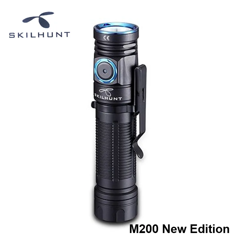 Магнитный usb фонарик Skilhunt M200 перезаряжаемый EDC XPL Cree светодиодный 18650 высокой