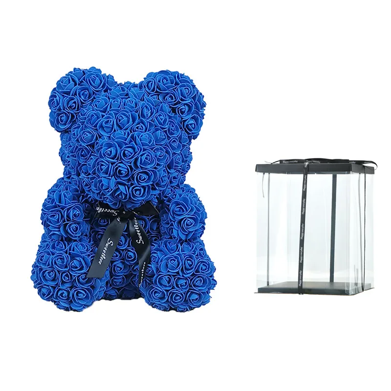 40 см розовый медведь в подарочной коробке украшение для свадебной вечеринки