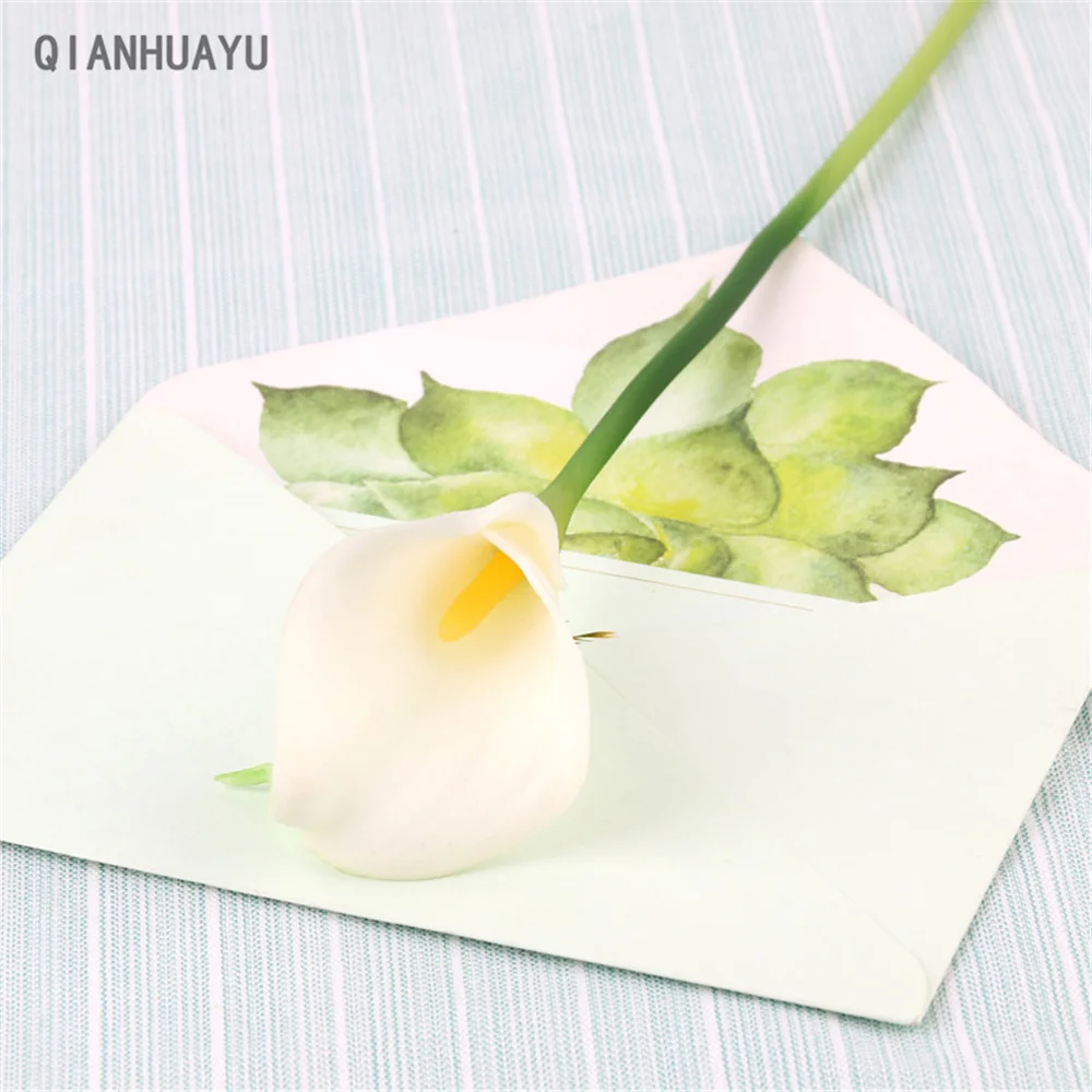 

1/3PCS High Quality PU True Touch Calla Lily Artificial Bouquet Wedding Bridal Bouquet Home Table Decoration Artificial Plant