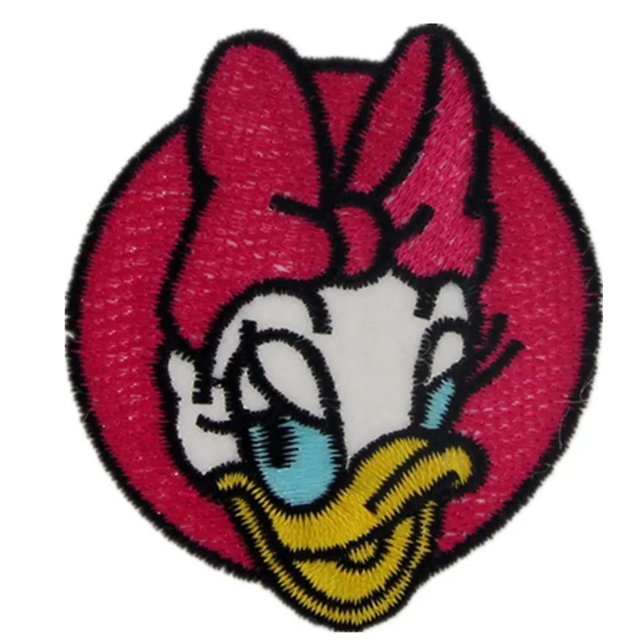 50pcs/lot Embroidery Patches Clothing Decoration Accessories Cute Animals Duck Diy Iron Heat Transfer Applique