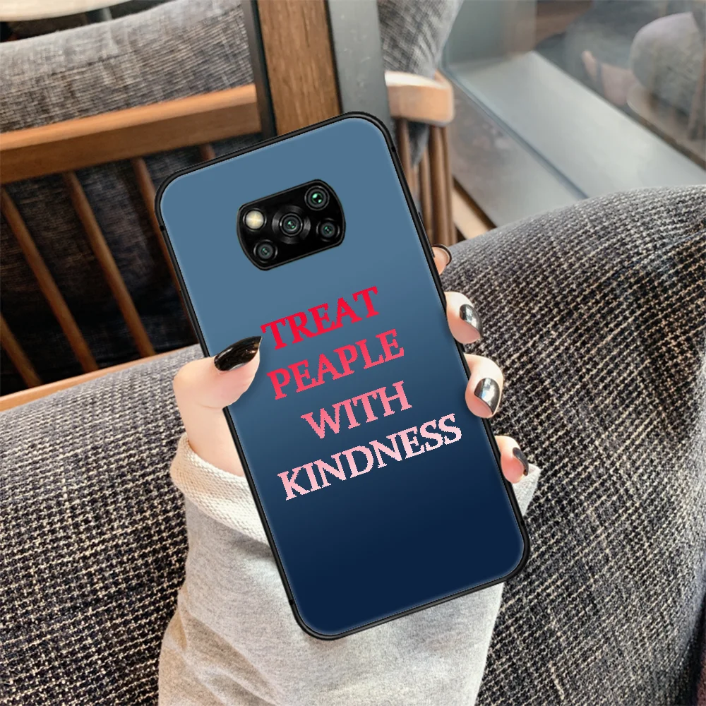 

Treat People With Kindness Harry Styles Phone case Cover Hull For Xiaomi Mi A2 A3 8 9 9T Note 10 Se Lite Pro Black Hoesjes