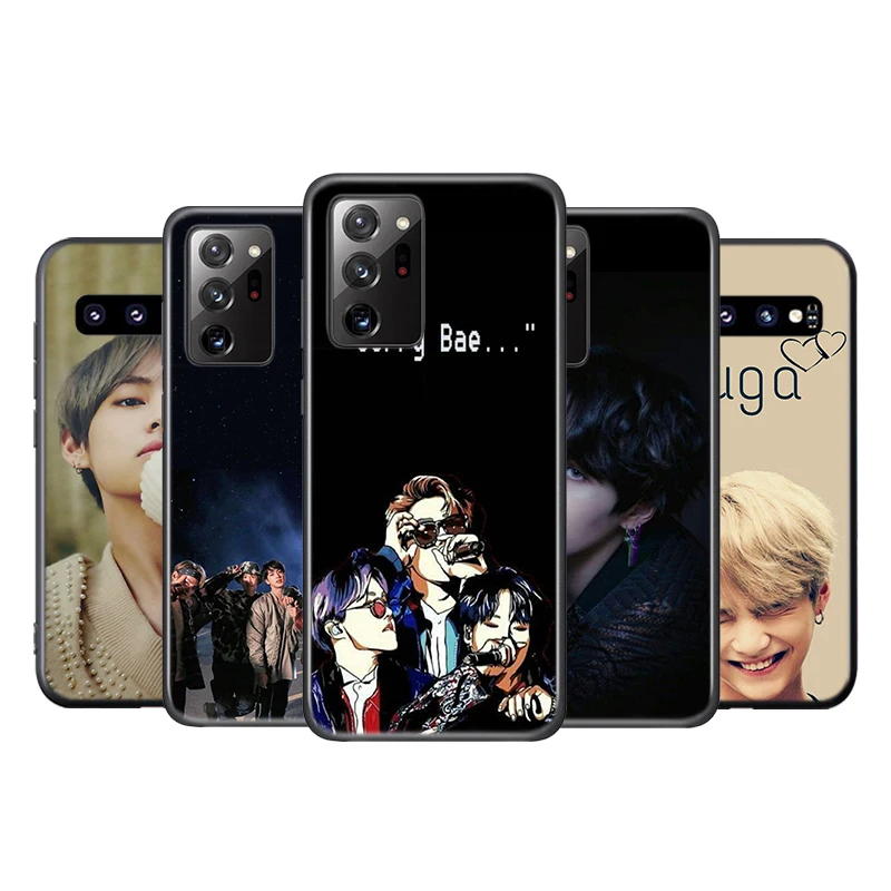 

Rap RM JIMIN JIN SUGA Silicone Cover For Samsung Galaxy S20 FE Ultra S10 S10E Lite S9 S8 S7 S6 Edge Plus Phone Case