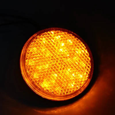2 шт. мотоциклетные поворотники 24SMD задний тормозной светильник s E4 стоп-сигналы ATV светодиодный отражатели/боковой Предупреждение ющий светильник для грузовика