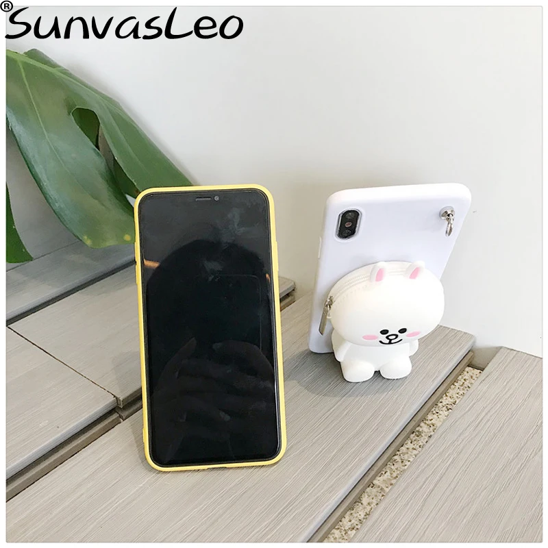 Для samsung Galaxy M серии J3 Star J7 Crown J3 J7 3D кошелек с мультяшным животным Мягкий силиконовый чехол задняя крышка для телефона со стразами