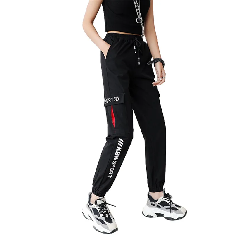 Новинка 2020 брюки-карго с большими карманами женские брюки свободные уличные