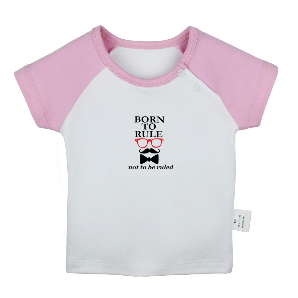 Английский джентльмен Топ шляпа усы дизайн новорожденного ребенка футболки с