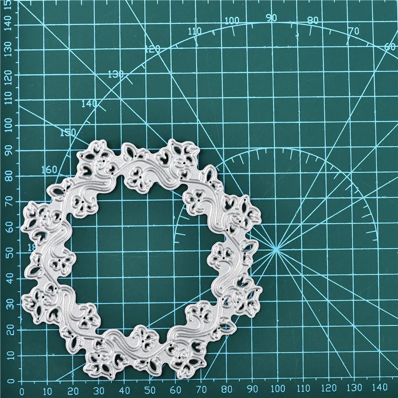 Eastshape цветок металлическая резка Скрапбукинг венок Цветочная композиция