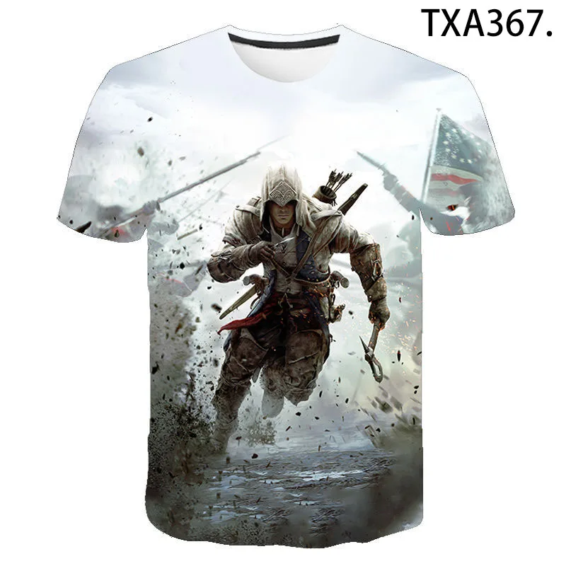 

2020 New Summer Assassin Game 3D T shirt Men Women Children Casual Fashion Streetwear Boy Girl Kids Print T-shirt Tops Tee