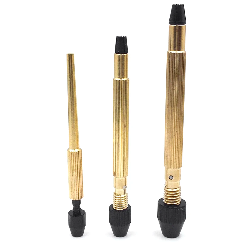 

Kili 3Pcs Copper Professional Watch Clock Jewelry Repair Tool Pin Vise Chuck File Bur Drill Bit Wire Holder