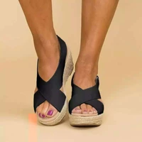 women sandals summer luxury fashion platform wedge high heels casual comfortable light open toe female leisure shoes