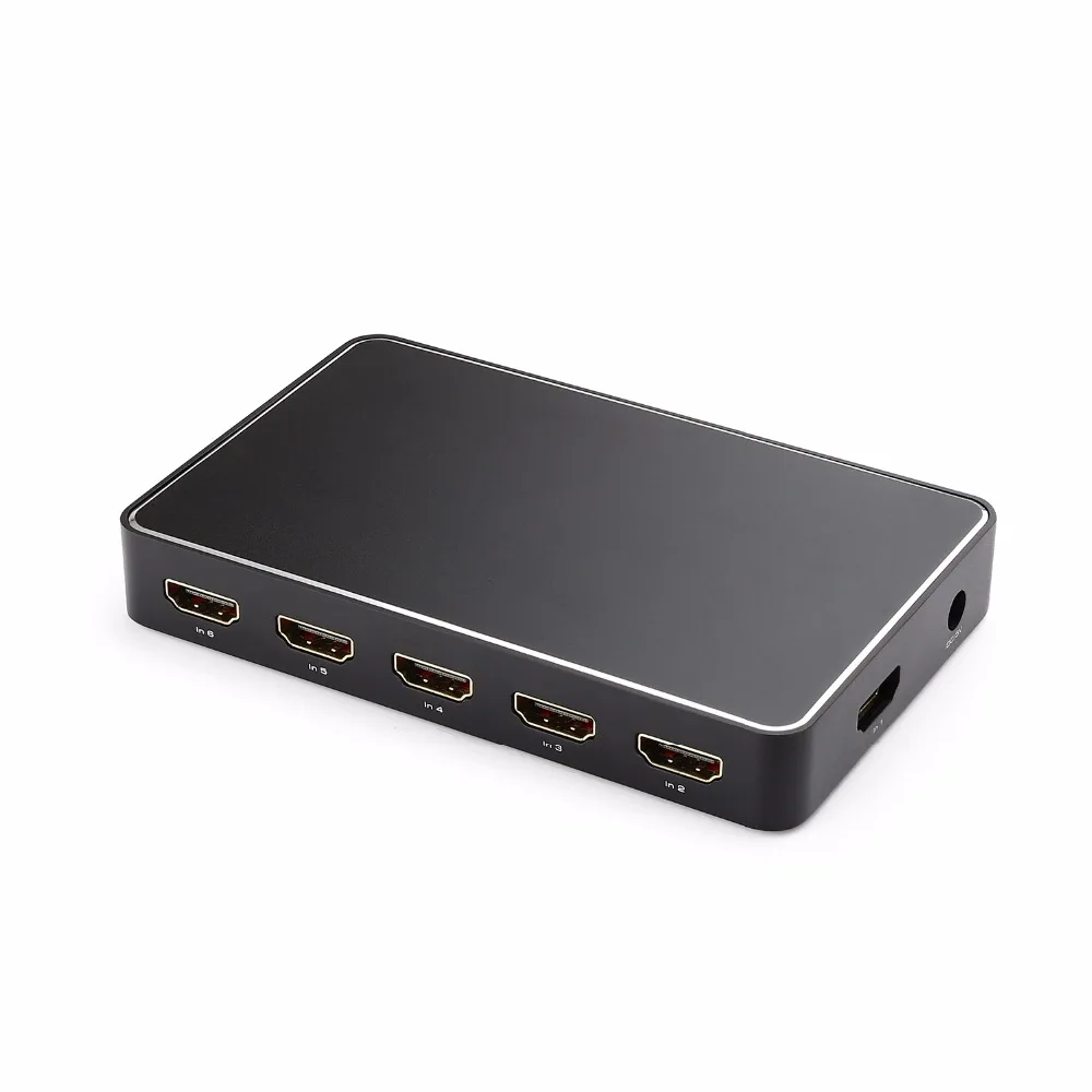 4K x 2K 6X1 HDMI переключатель с оптическим Spdif Toslink ARC стерео аудио для PS4/ Xbox/Blu Ray DVD/Roku TV EU