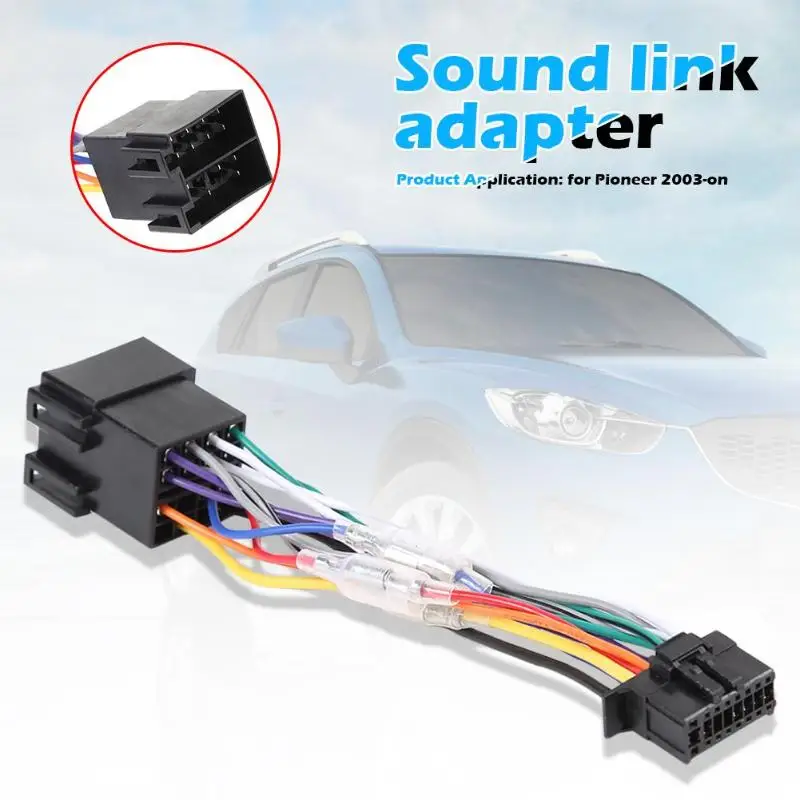 Горячая продажа жгут стереопроводки разъем ABS автомобильный стерео радио ISO