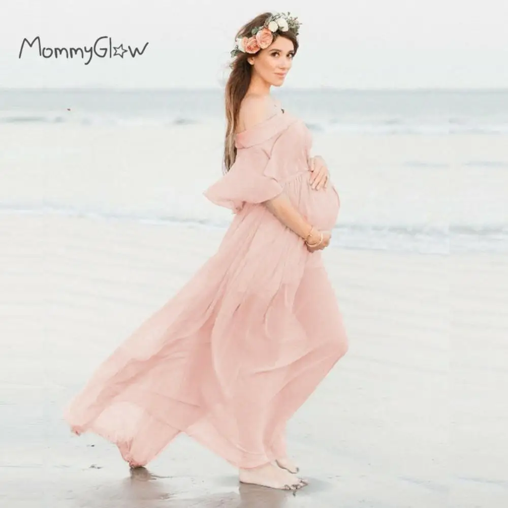 Платья для беременных фотосессии шифоновое платье реквизит фотосъемки макси
