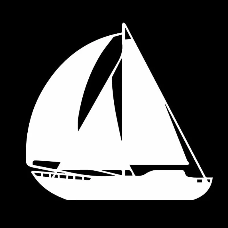 YJZT 15 см * 14 2 элегантные рисунком парохода паруса руля тени крутые виниловая