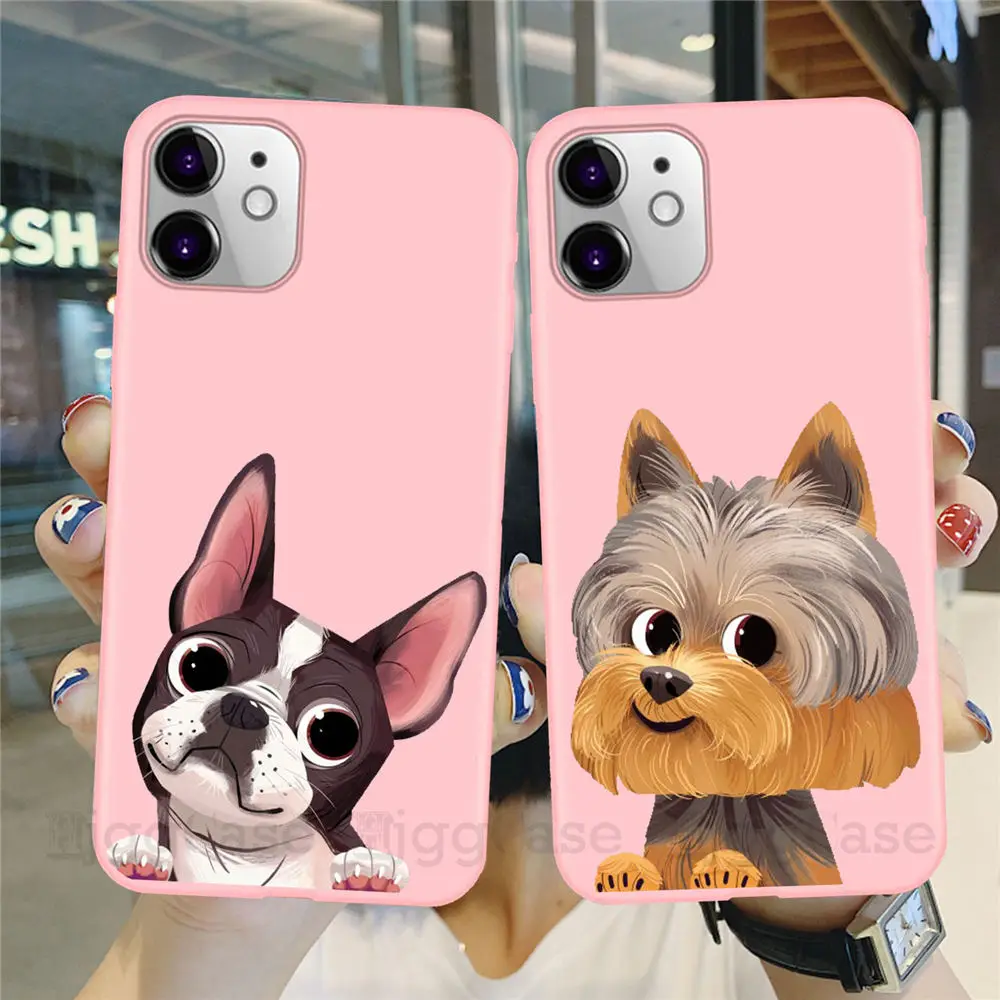 Мягкий силиконовый чехол-накладка для iPhone X XR XS MAX 8 7 6 S мопс французский бульдог