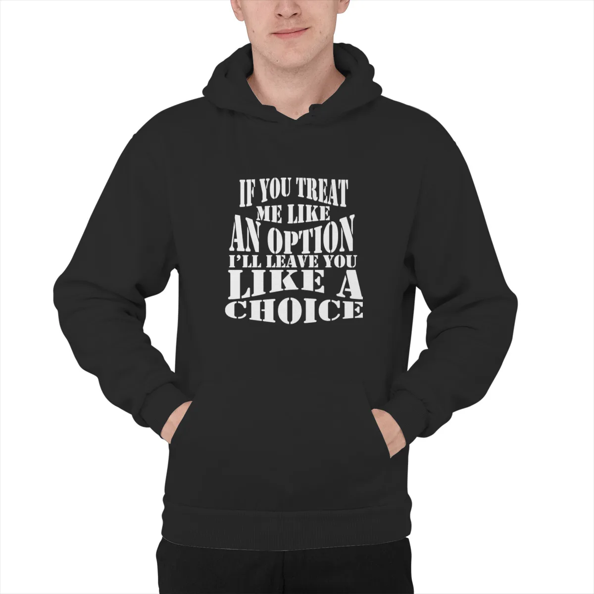 

Men's Hoodie Attitude quote Self relatedFunny Unisex Kawaii Oversized winter Mens Clothes 40645