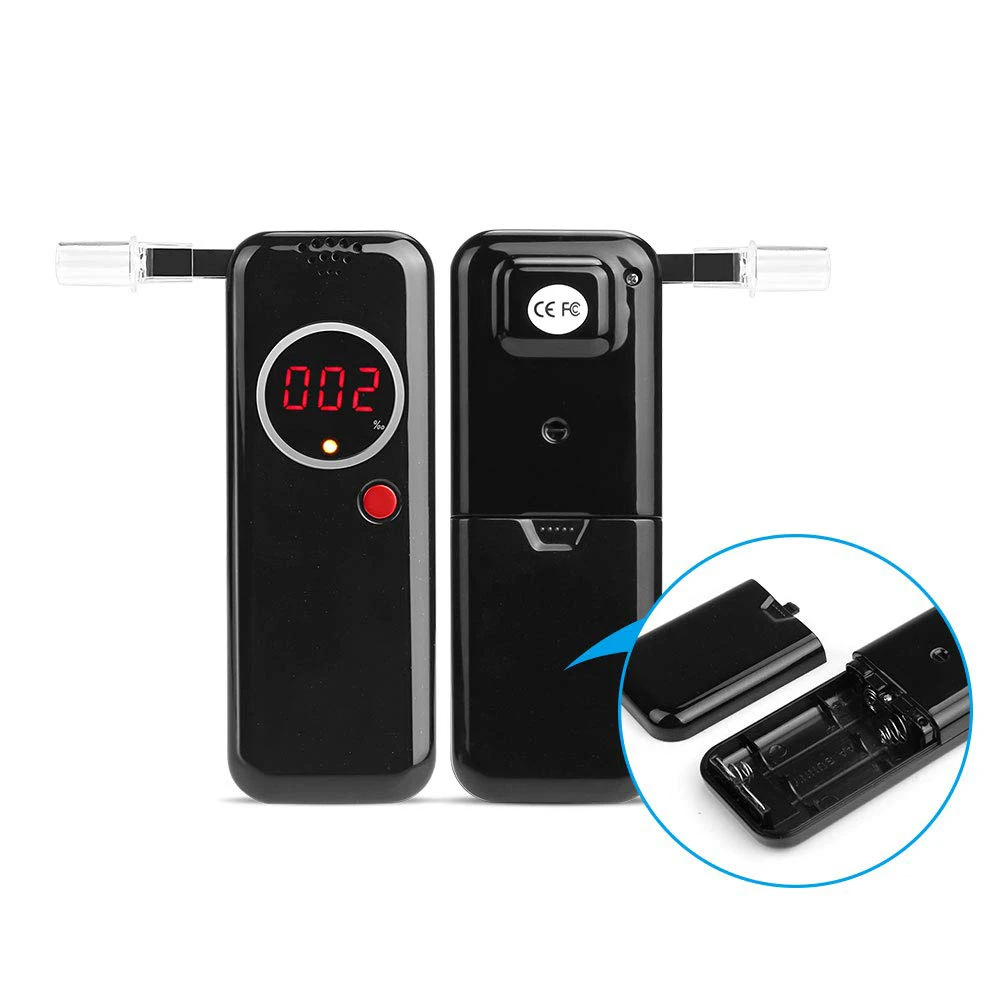 Цифровой алкотестер с ЖК дисплеем профессиональный анализатор дыхания