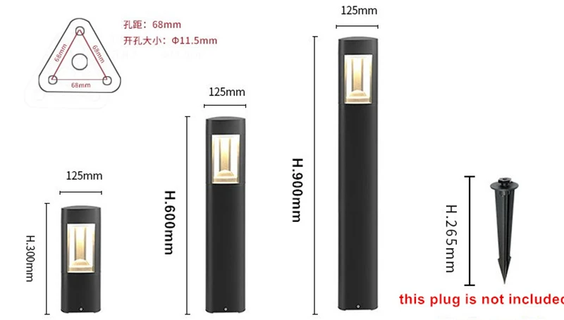 Светодиодный ландшафтный светильник 10 Вт s-образный садовый фсветильник на