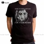 Оригинальная Приталенная футболка The Exorcist Day, размеры S, M, L, Xl, новая Унисекс Женская и Мужская футболка