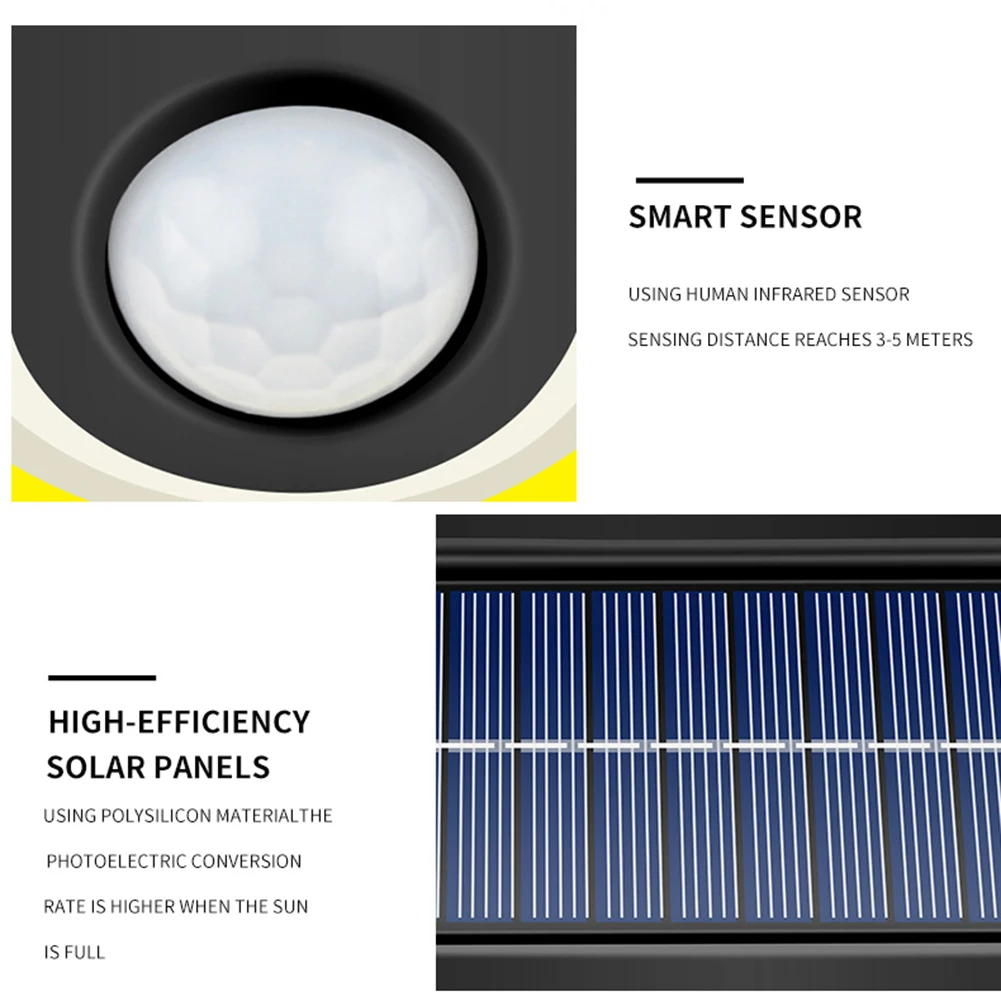 

LED Solar Wall Light Waterproof Motion Sensor Lamp Outdoor Garden Lights