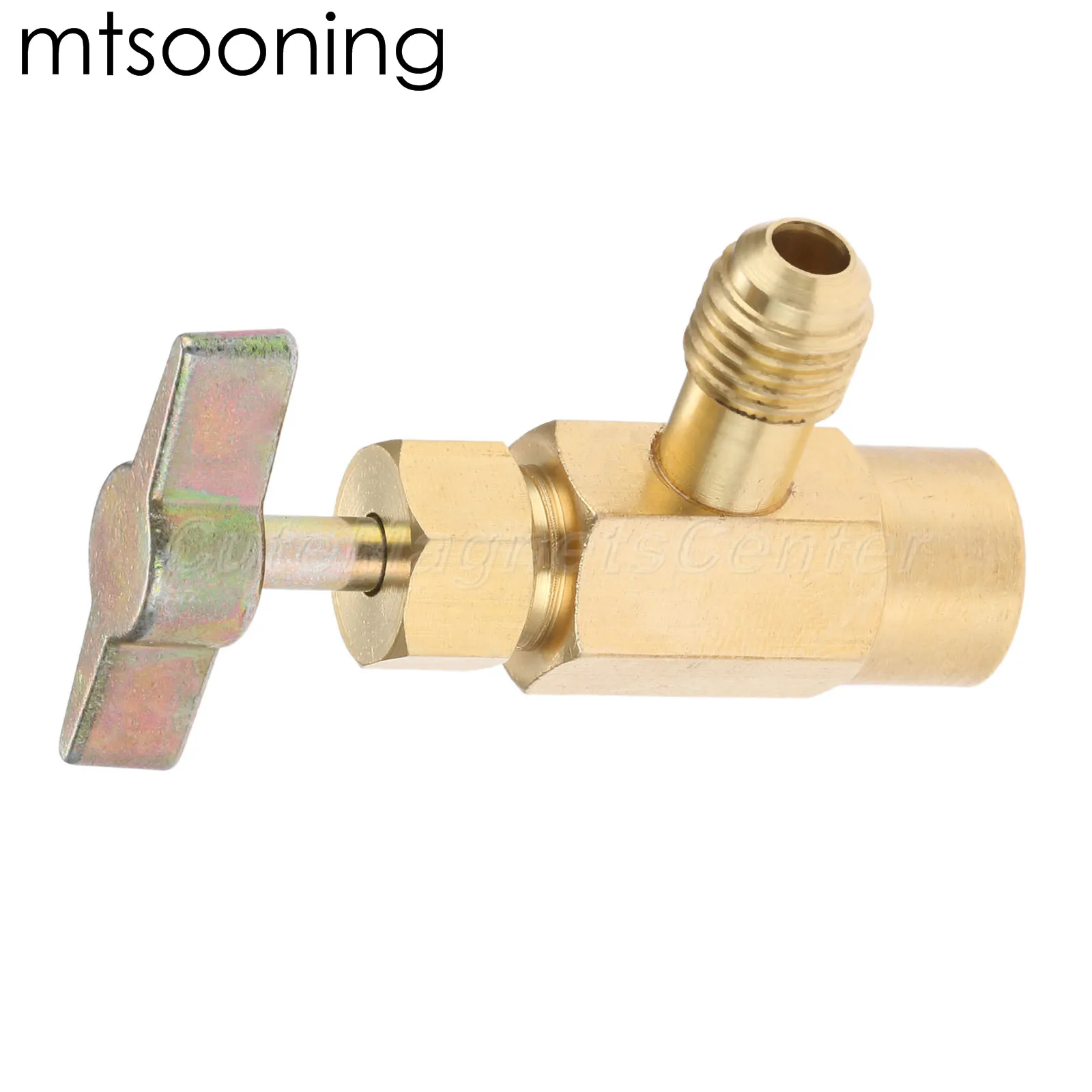 Кран открывашка для бутылок инструмент клапана 1/4 SAE Резьбовой Адаптер R 1234YF