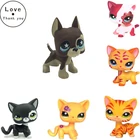 Коллекция Lps редкая кошка из коллекции Pet Shop, игрушка с короткой шерстью, фигурка кошки, черная, красная, желтая, Китти, коричневая собака, датский дог #817 для девочек