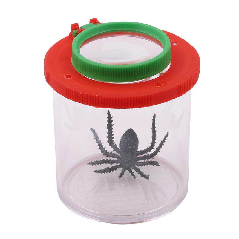 

Insects Small Animal Magnifier Glass Cylindrical Spider Educational Toy Plastic Bottle Insects Viewer Observation New Arrivals