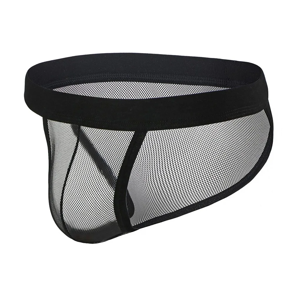 

Men Sexy Seamless Underwear Pants Mens Ultra-thin Transparent Underpants Male Mid-rise Mesh Slips Homme Panties Bikini Briefs