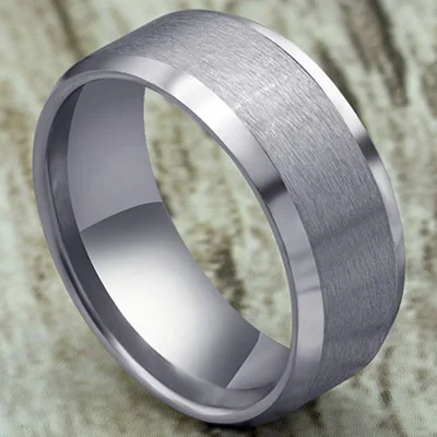 8mm Matte-silver Модные Простые матовые кольца из нержавеющей стали 316L для женщин, ювелирные изделия,, вечерние, подарок, Прямая поставка - Цвет основного камня: 8mm Matte-silver