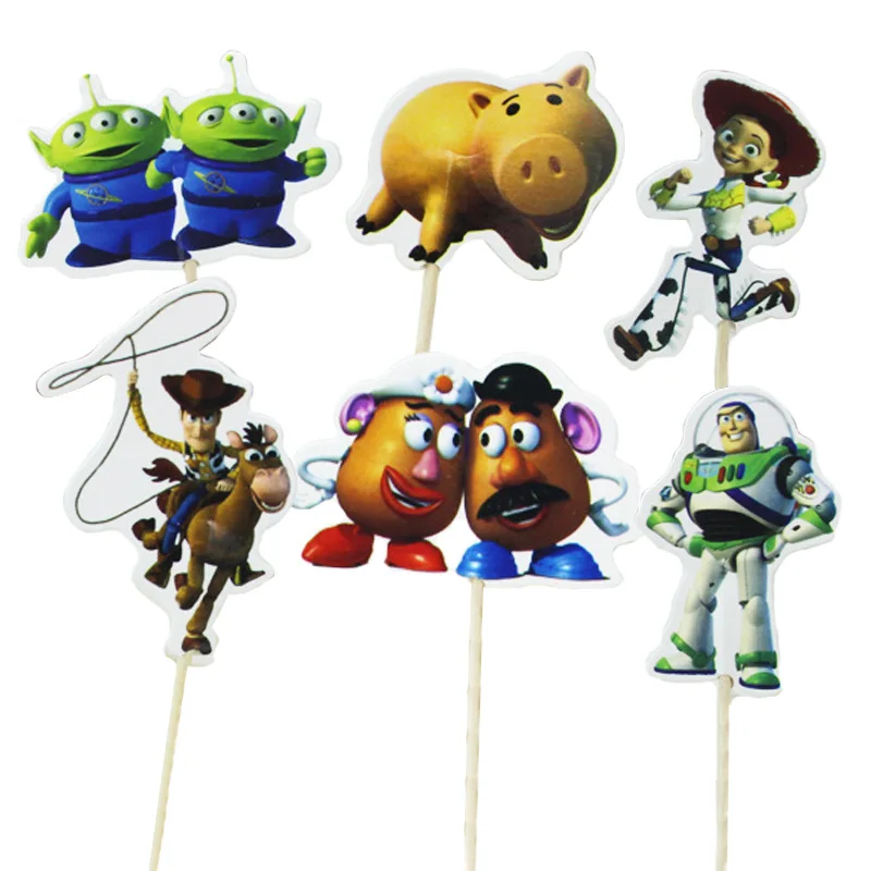 Бумажный Топпер для кексов Белоснежки Золушки 48 шт. | Дом и сад