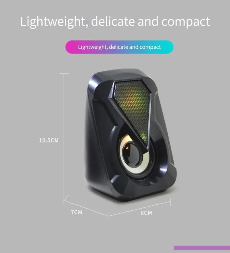 

USB Wired Computer Speakers Deep Bass Sound Box Speaker For PC Laptop Powerful Subwoofer Multimedia Loudspeakers Not Soundbar