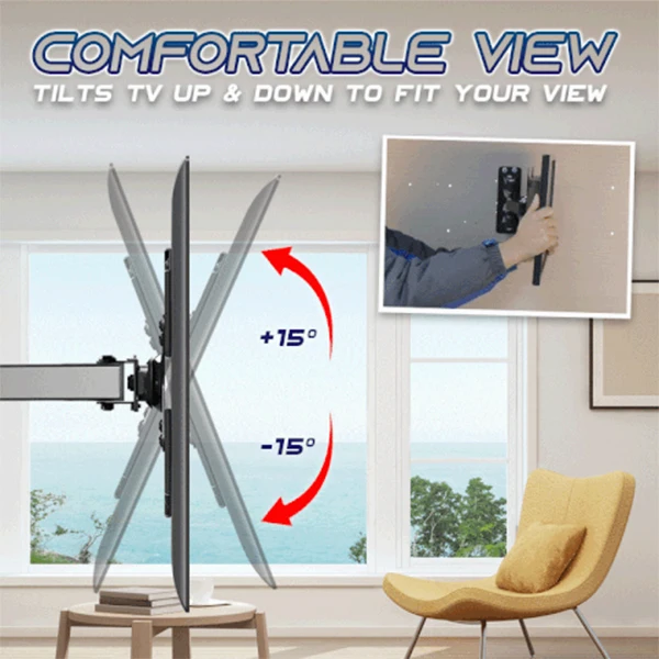 

Free-Angle Adjustable Wall-Mounted TV Bracket Wall Holder for Most Television Bracket TV Mounts Holder Stand Accessories DJA88