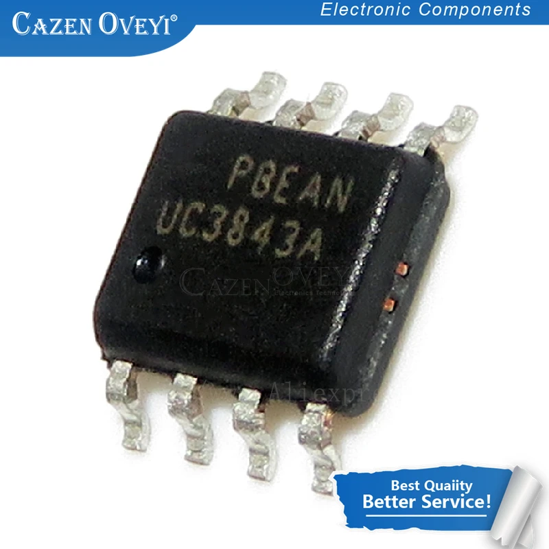10 шт./лот UC3843AN UC3843BD1R2G UC3843 SOP 8|Интегральные схемы| |