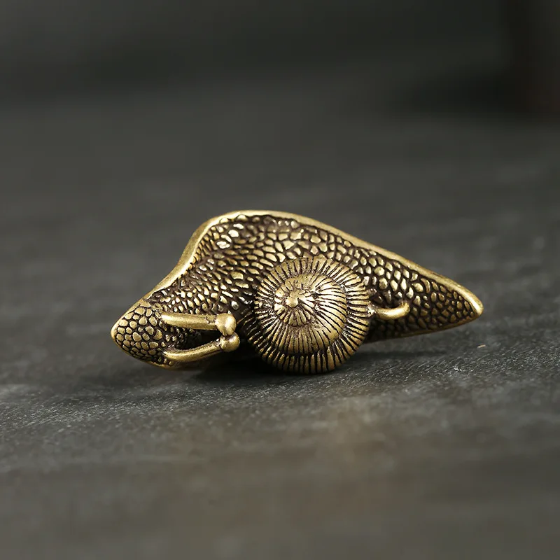 Винтажный медный мини брелок с орнаментом в виде улитки медные украшения