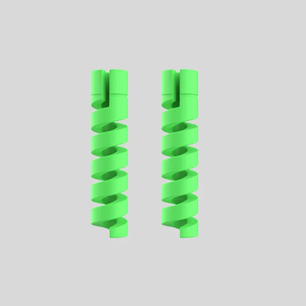 2PCS Green 10 шт. защитный кабель для зарядки телефонов, чехол для Apple iPhone, USB кабель для зарядного устройства, шнур, восхитительный защитный рукав - Цвет: 2PCS Green