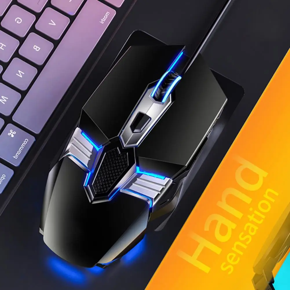 

G12 wired luminous mouse mouse 6-button USB interface 3200DPI macro programming mechanical mouse for games