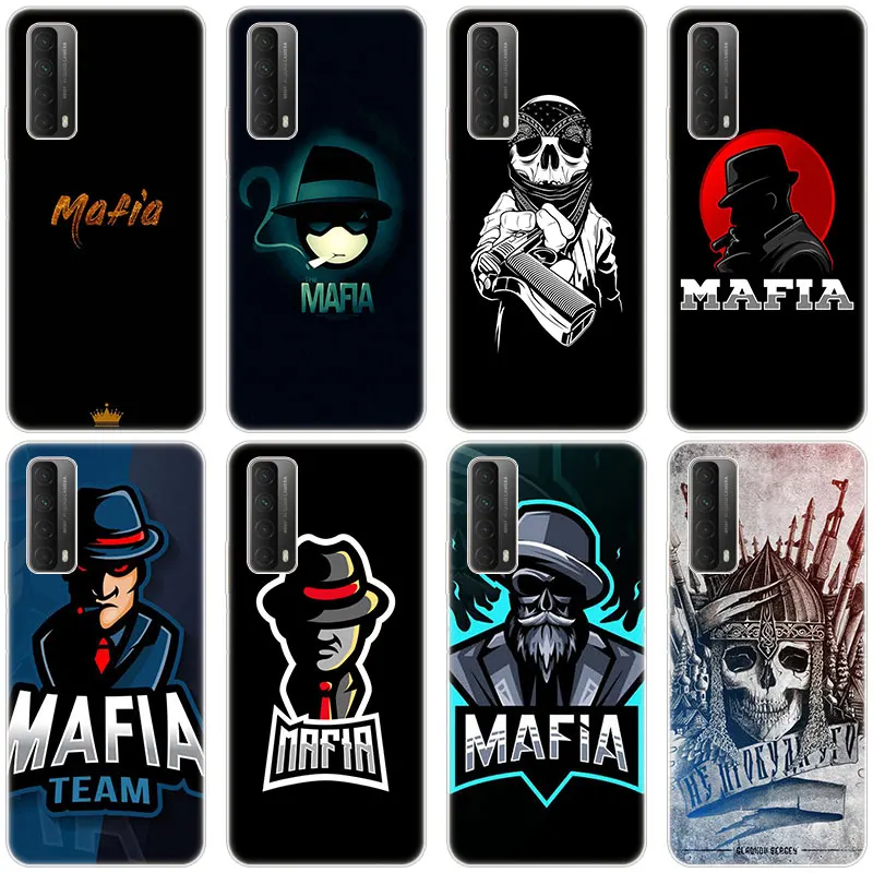 Силиконовый чехол с надписью Русский мафия для Huawei P50 Pro P40 Lite E P30 P10 Plus P20 P Smart Z 2021 2019