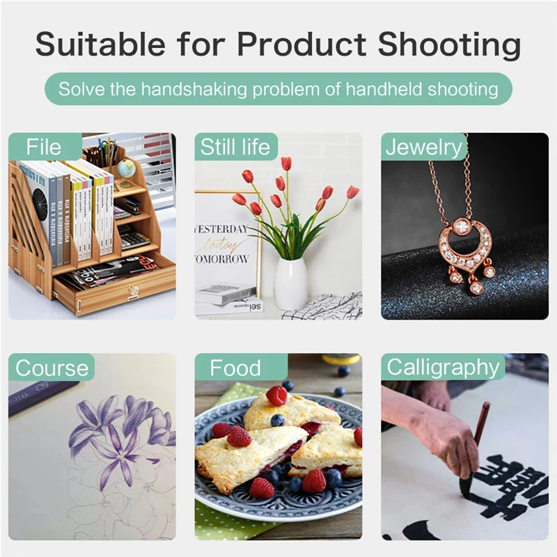 

Flexible Table Tripod for Phone Holder Desktop Phone Shooting Bracket Stand Adjustable for Vlog Photo Video Cooking Shooting