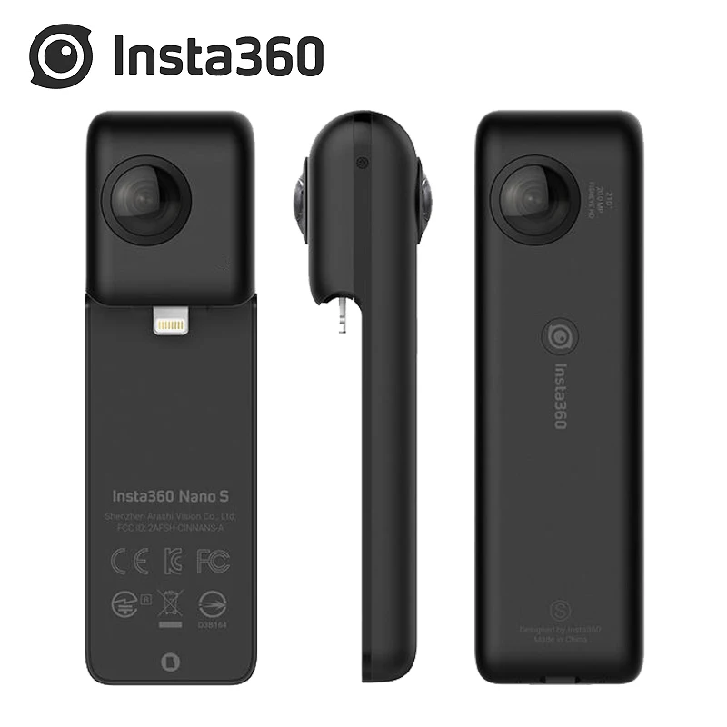 Insta360 Nano S 4K 20MP фото 360 VR видео панорамная камера для iphone X iphone 6 7 8 серии съемка 4K 360 ° видео 360 ° фотографии
